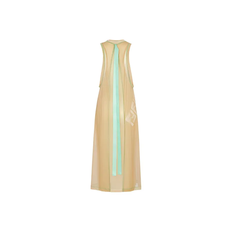 FENDI Floral Embroidered Sleeveless Dress-1