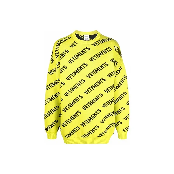 Vetements Monogram Knitted Jumper-0