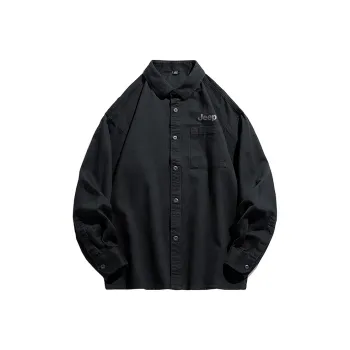 Jeep Polo Collar Long Sleeved Shirt Unisex