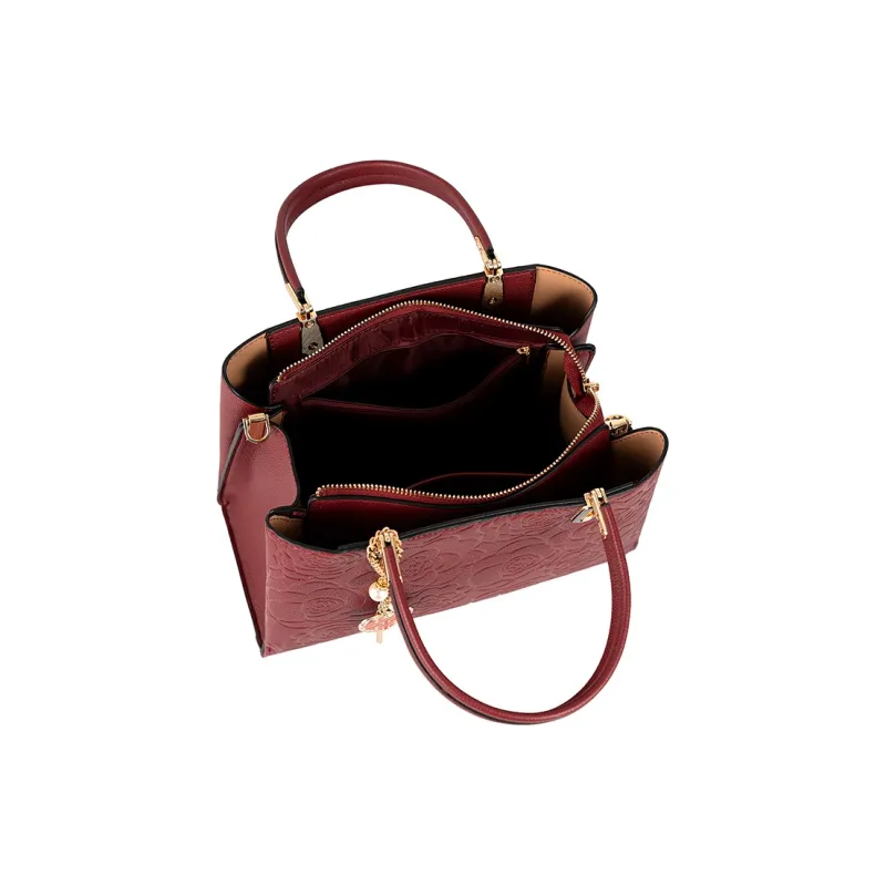 Vigno Synthetic Leather Shoulder Bag, Crossbody Bag, Handbag Women's Red-6