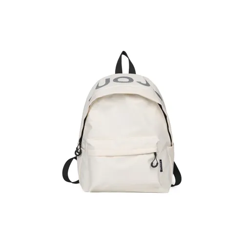 Single Warehouse Nylon Backpack Regular Unisex White/Black/Green