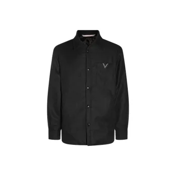 Valentino Logo Plaque Long Sleeved Jacket