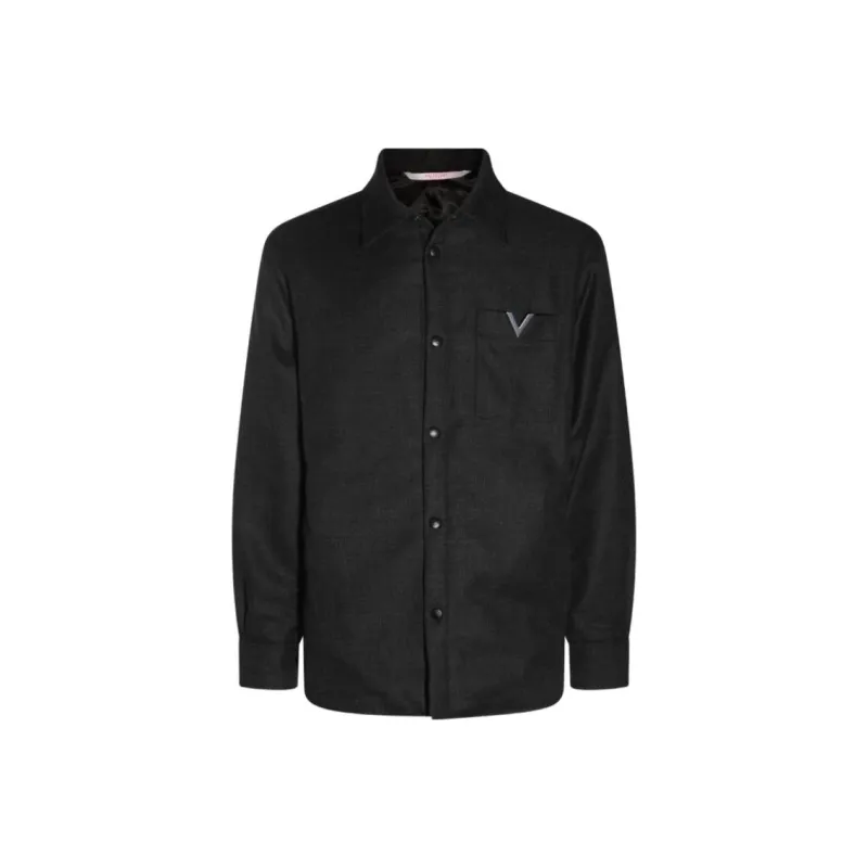 Valentino Logo Plaque Long Sleeved Jacket-0
