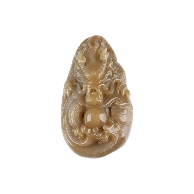 POSILAN Hetian Jade Pendants Sugar Jade Unisex-0