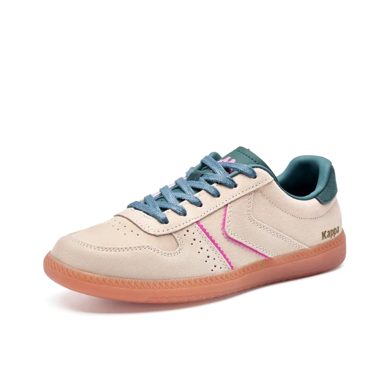 Kappa Back to Back Anti Slip Wear Resistant Low Top Skateboard Shoes Women's Gray Khaki-2