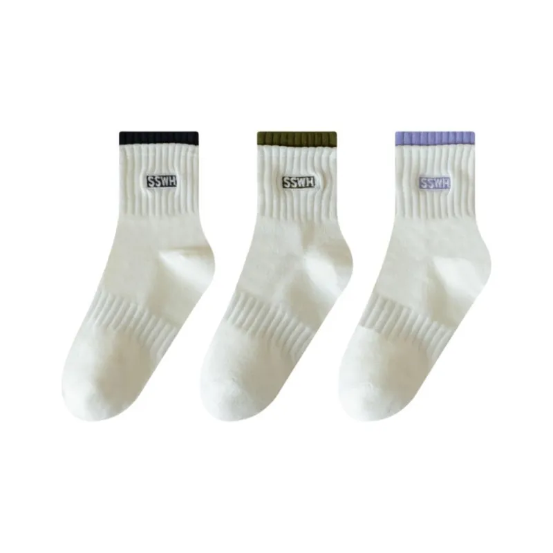 PLANDOO Mid Calf Socks Women's Combo Set-0