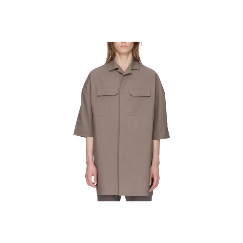 RICK OWENS Tommy Short Sleeved Shirt-0