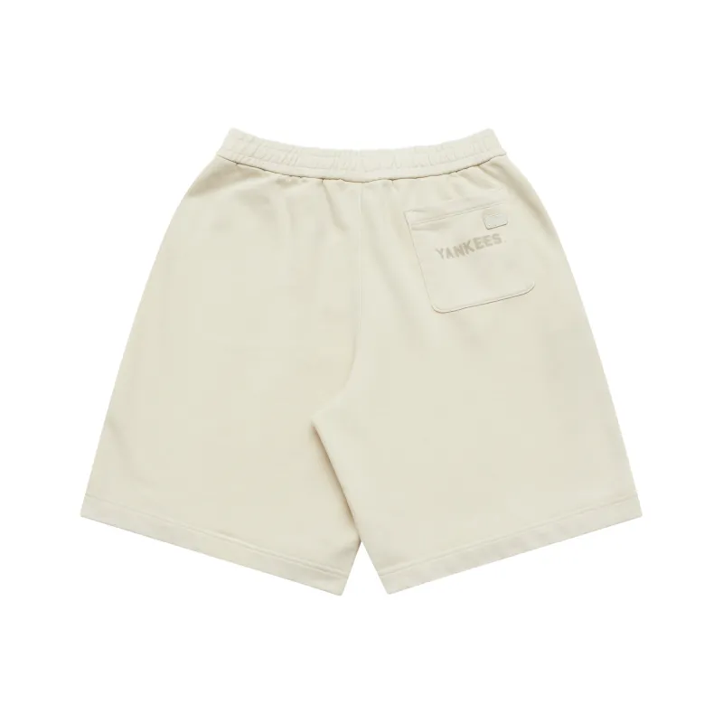 MLB New York Yankees Basic Collection SS25 Casual Shorts Women's Beige-1