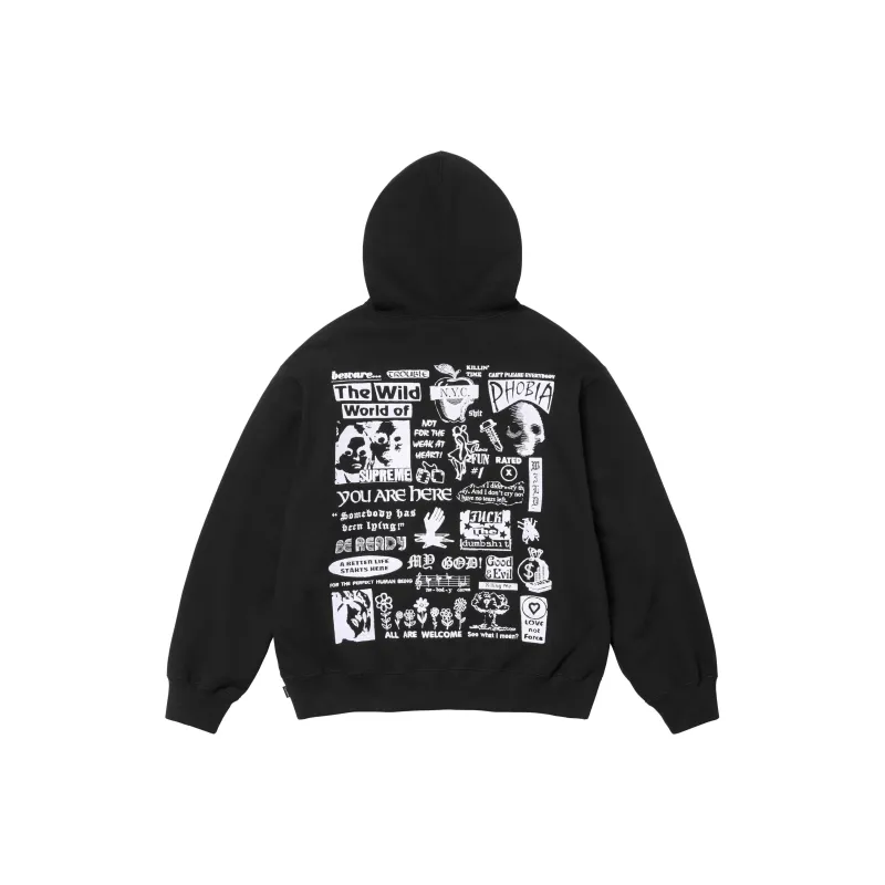 Supreme Wild Embroidered Hooded Sweatshirt-3