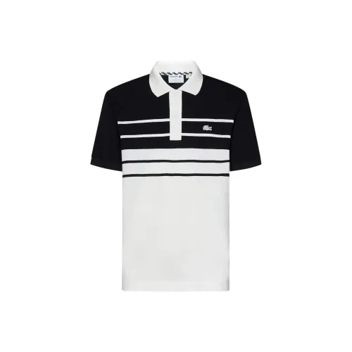 LACOSTE Logo patch Striped Polo Shirt