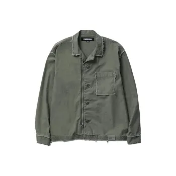 NEIGHBORHOOD Untrimmed Zip Long Sleeve Shirt