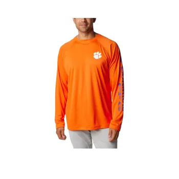 Columbia Collegiate PFG Terminal Tackle Shirt Men's Sparkling Orange