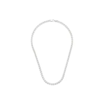 TOM WOOD Sterling Silver, Rhodium Plated Necklaces Men's Silver