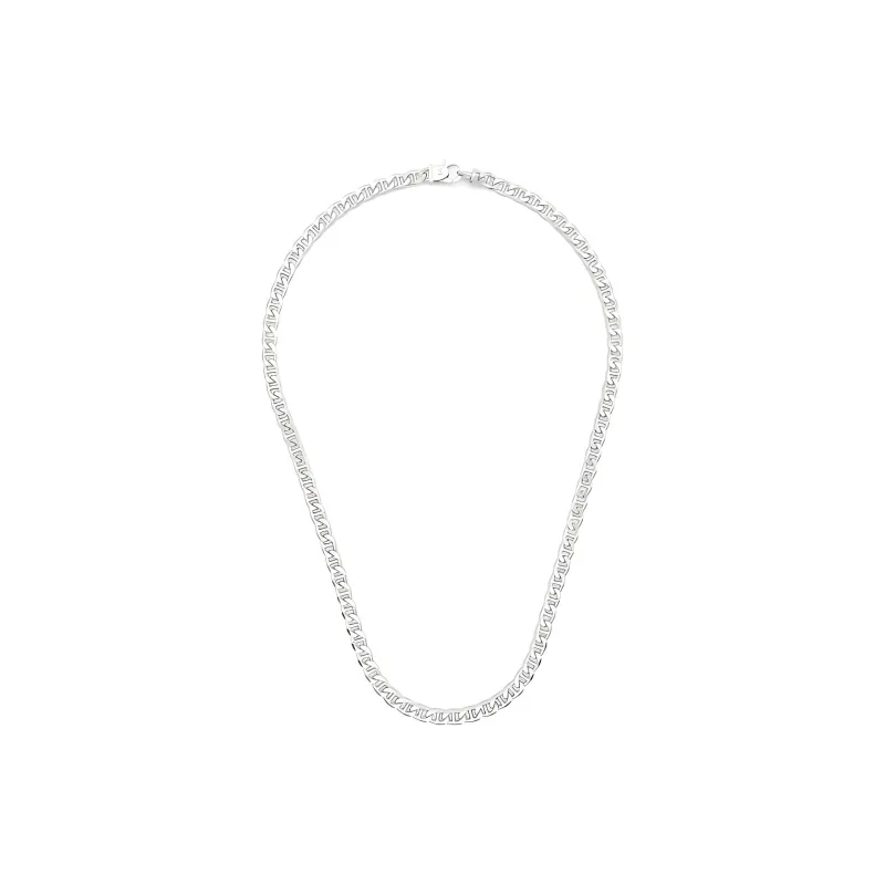 TOM WOOD Sterling Silver, Rhodium Plated Necklaces Men's Silver-0
