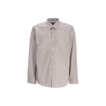 HUGO BOSS Micro print Long sleeve Shirt