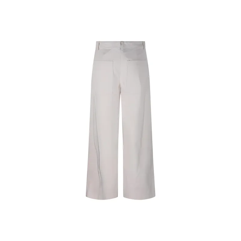 'S MAX MARA Button Detailed Wide Leg Pants-1