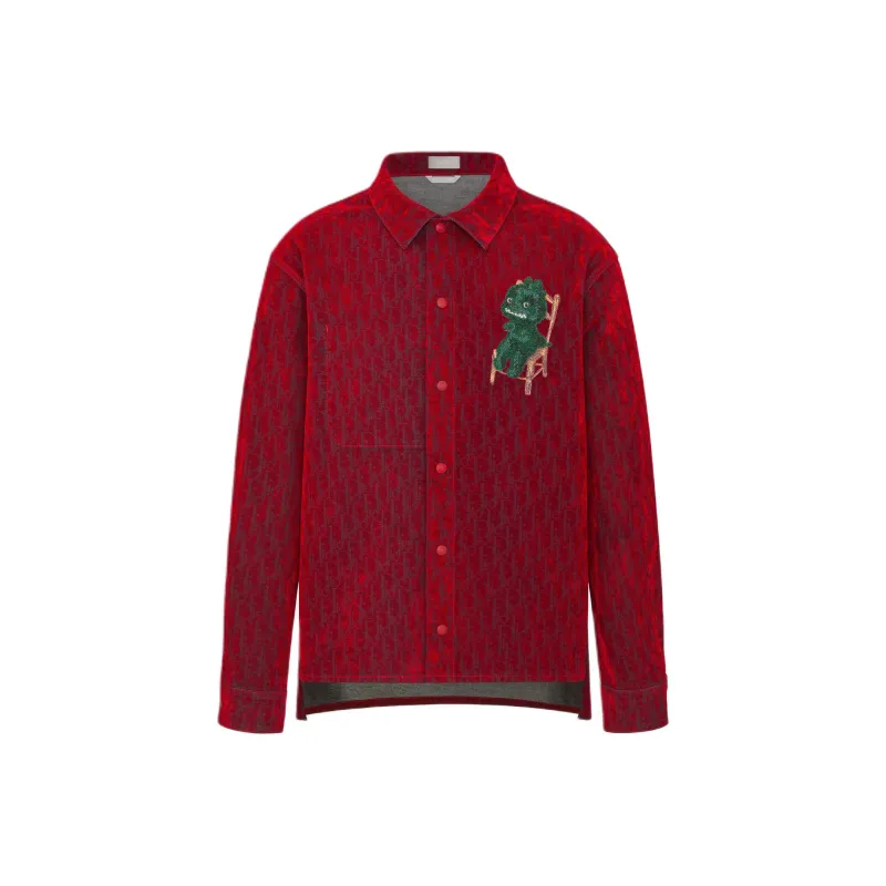 DIOR Shirts Men Red-0