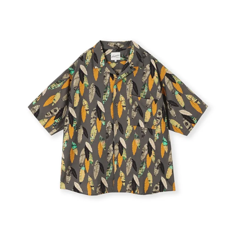 KORAKUBLUE Shirt Unisex Leaf Black-0