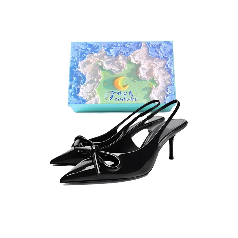 Feo Dvke Slim Heel High Heels 7cm Women's Gift Box Set-4