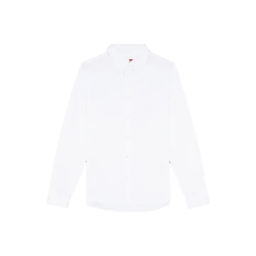 DIESEL Logo Embroidered Long-Sleeved Shirt