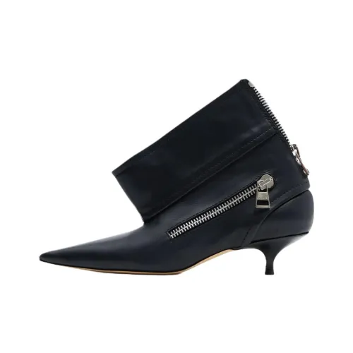 JW Dress Ankle Boots 4cm Women's Black
