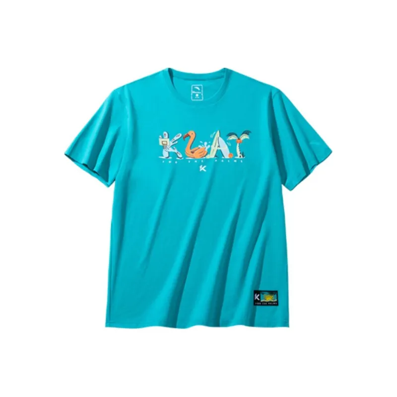 Anta Basketball Collection T Shirt Men's Sea Salt Green-0