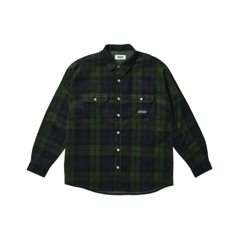 PALACE Drop Shoulder Cord Shirt-0