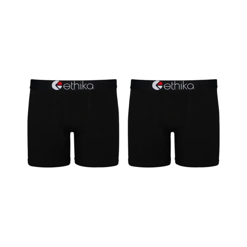 ETHIKA Underpants Men's 2 Pack Black-0
