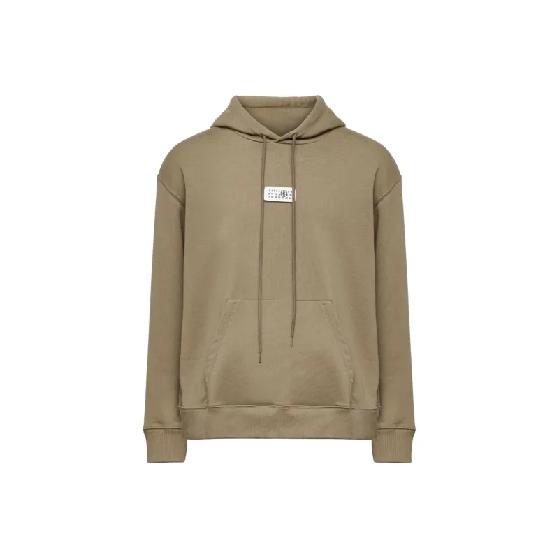 MM6 Maison Margiela Numeric Signature Patch Drawstring Hoodie-0