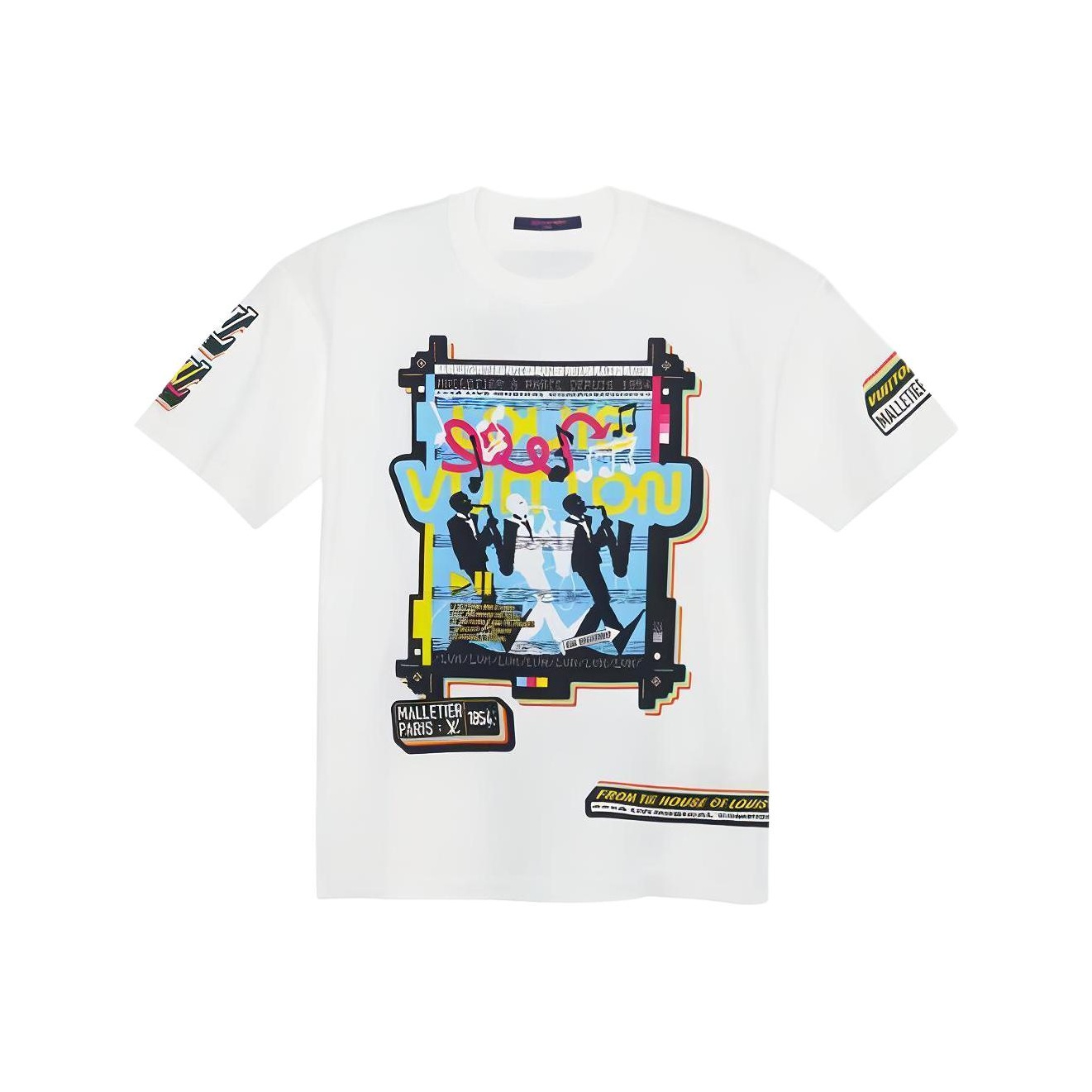 LOUIS VUITTON T-Shirt Men's White - POIZON