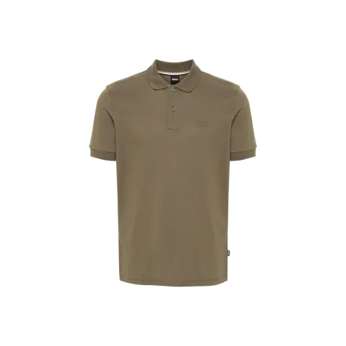HUGO BOSS SS24 Polo Sweatpants shirt Men's Olive Green