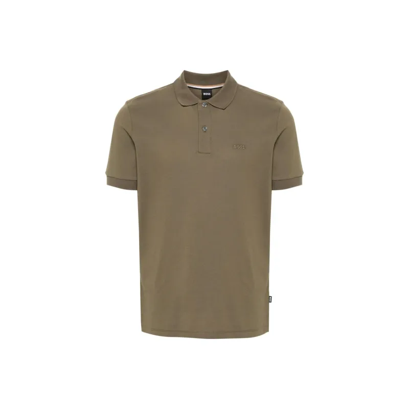 HUGO BOSS SS24 Polo Shirt Men's Olive Green-0