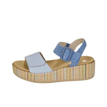 Remonte One Strap Sandals 5cm Women's Blue