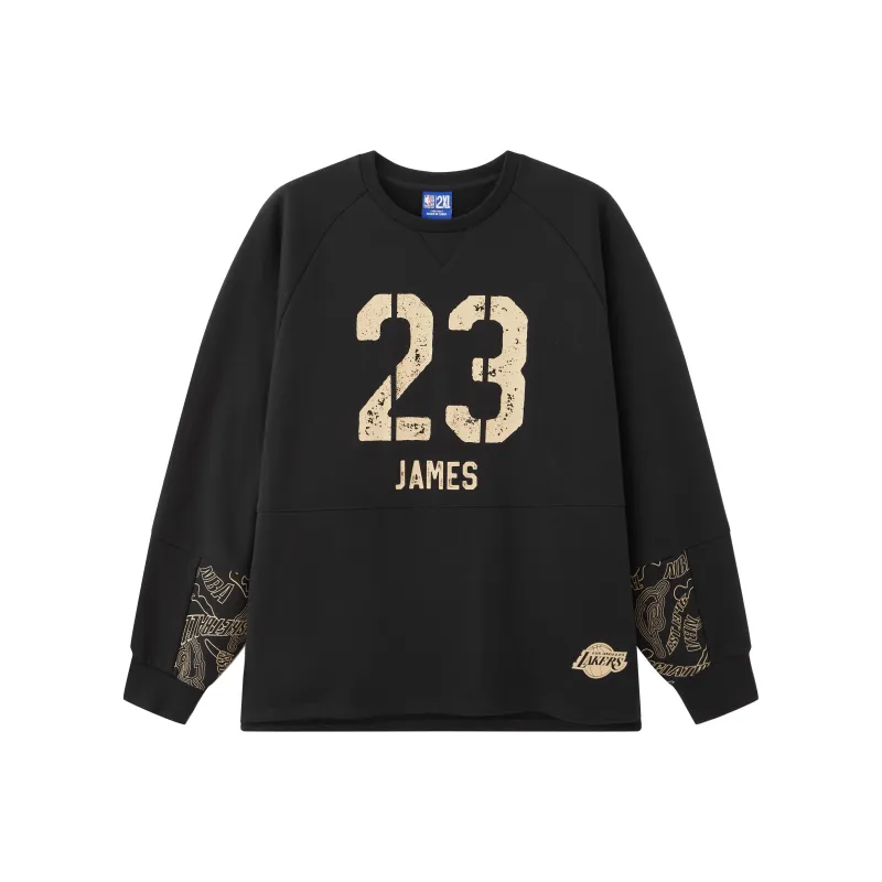 NBA Los Angeles Lakers Sweatshirt Unisex Black-0
