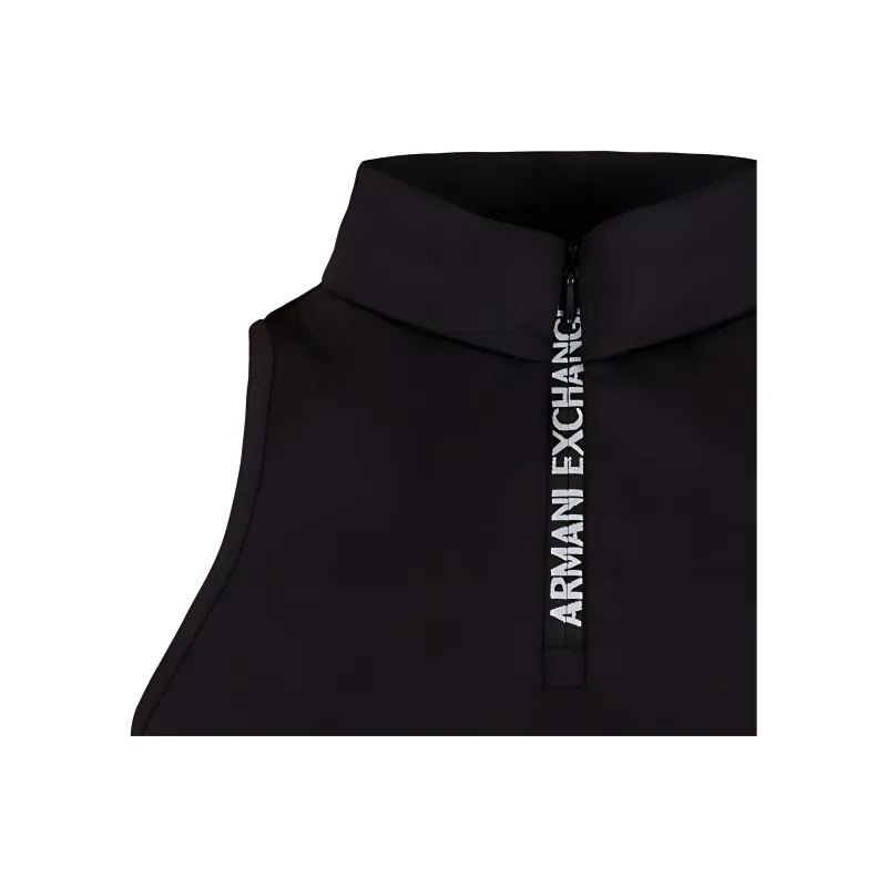 ARMANI EXCHANGE Branded Zip Puller Cropped Tank Top-4