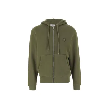 Maison Kitsune Bold Fox Head Patch Zipped Hoodie