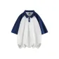 White with Denim Blue