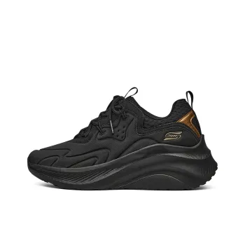Skechers Sport Soft Shoes Slip Resistant Breathable Lightweight Cushioning Low Top Casual Shoes Women's Black