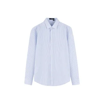FIRS Shirt Men's White With Blue Stripes