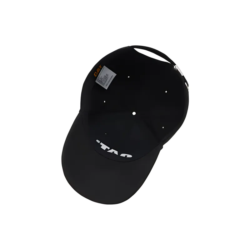 CAT Cotton Baseball Caps Unisex Black-3