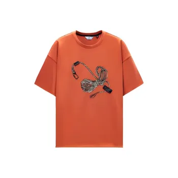 GOLDLION T-Shirt Unisex Orange Red