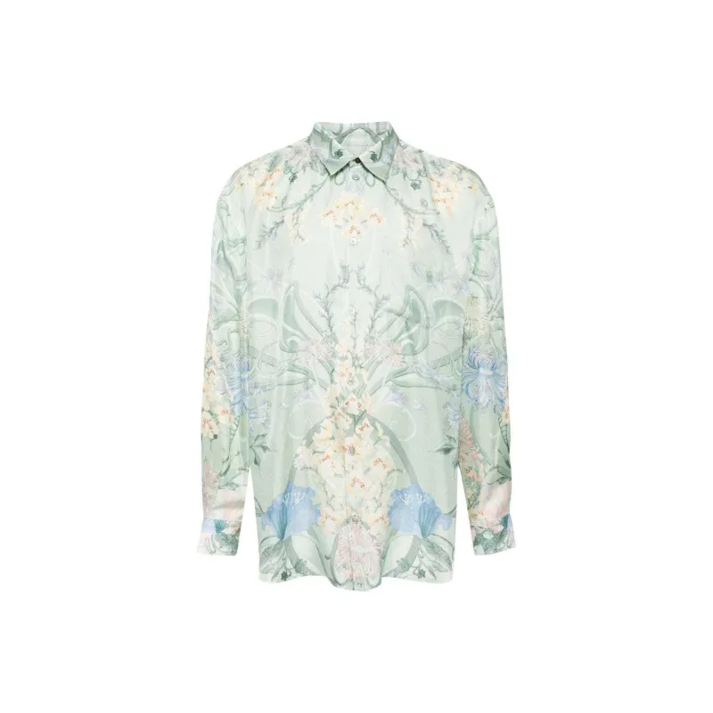 Camilla Floral print Silk Shirt-0