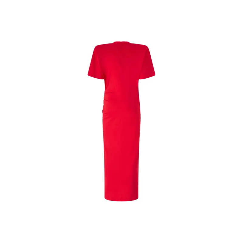PINKO Short Sleeved Dress Women's Red-1