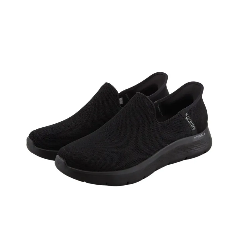 Skechers Go Walk Fle Low Top Casual Shoes Men's Black-2