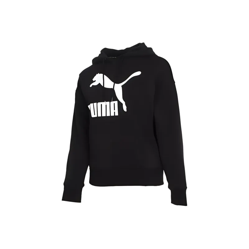 PUMA Sweatshirts Women's Black+Comes With Necklace-1