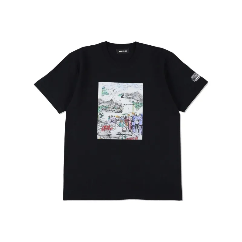 WIND AND SEA x NIIMI HIROKI T-Shirt Unisex Black-0