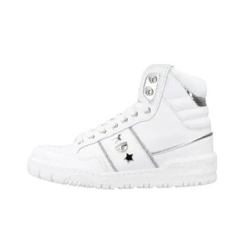CHIARA FERRAGNI Beyaz High Top Skateboard Shoes Women's White