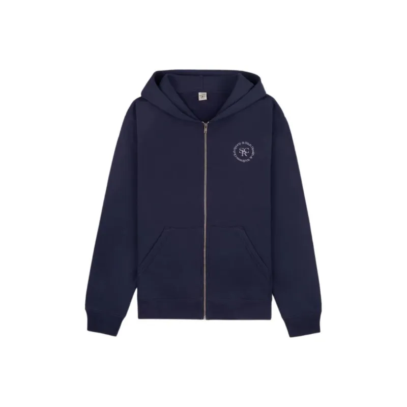 SPORTY & RICH SS24 SRHWC Sweatshirt Unisex Marine Blue-0