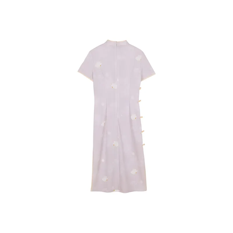 TOUCH SS24 Cheongsam Women's Light Purple-1