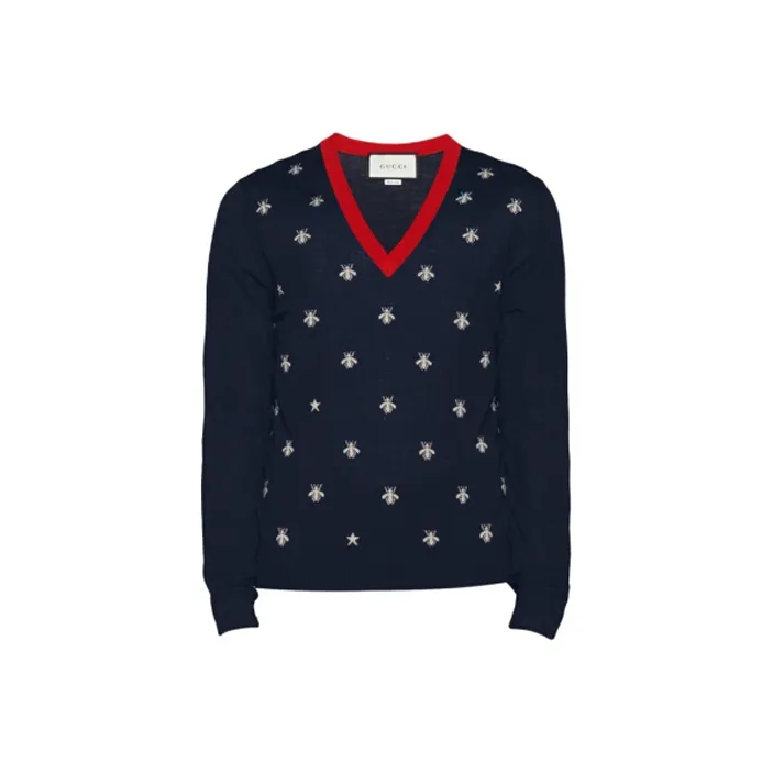 GUCCI Sweaters Men Ink Blue-0